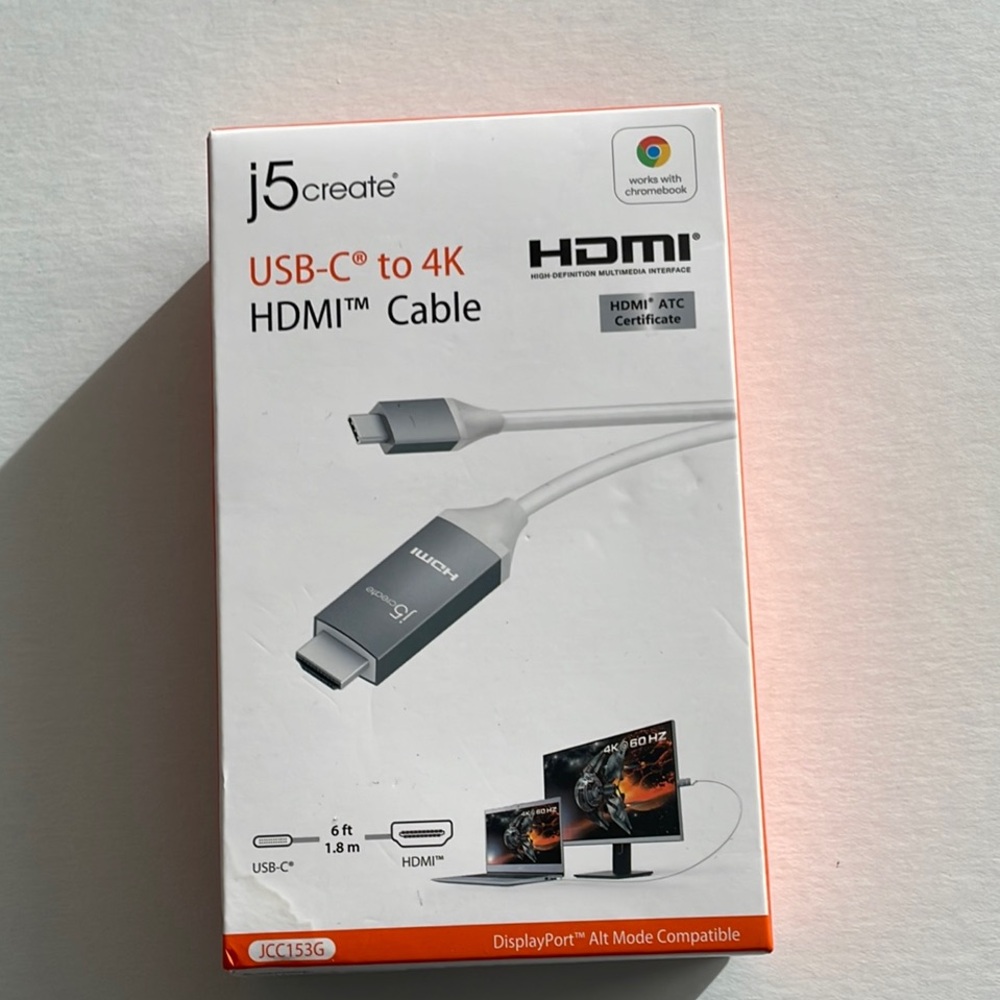 USB-C to 4K HDMI Cable - Gray